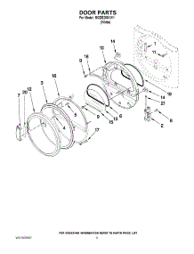 05 - Door Parts parts for Maytag Dryer MGDE200XW1 / from AppliancePartsPros.com