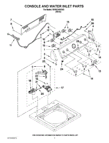 02 - Console And Water Inlet Parts parts for Maytag Washer MVWC400XW3 / from AppliancePartsPros.com