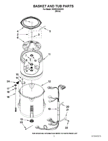 03 - Basket And Tub Parts parts for Maytag Washer MVWC400XW3 / from AppliancePartsPros.com