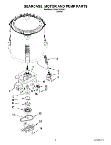 04 - Gearcase, Motor And Pump Parts parts for Maytag Washer MVWC400XW3 / from AppliancePartsPros.com