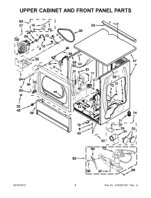 03 - Upper Cabinet And Front Panel Parts parts for Maytag Dryer MLG24PDAGW4 / from AppliancePartsPros.com