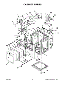 02 - Cabinet Parts parts for Maytag Dryer MEDB950YW2 / from AppliancePartsPros.com