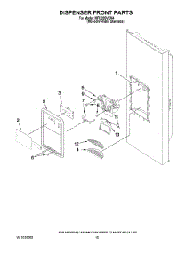08 - Dispenser Front Parts parts for Maytag Refrigerator MFI2269VEM4 / from AppliancePartsPros.com