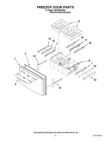 09 - Freezer Door Parts parts for Maytag Refrigerator MFI2269VEM4 / from AppliancePartsPros.com