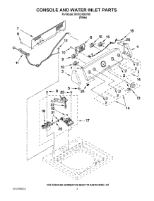 02 - Console And Water Inlet Parts parts for Maytag Washer MVWC450XW0 / from AppliancePartsPros.com