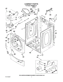 02 - Cabinet Parts parts for Maytag Dryer MGDE250XL0 / from AppliancePartsPros.com