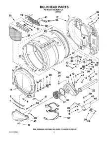 03 - Bulkhead Parts parts for Maytag Dryer MGDE250XL0 / from AppliancePartsPros.com