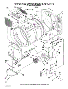 04 - Upper And Lower Bulkhead Parts parts for Maytag Dryer MLG24PDAWW2 / from AppliancePartsPros.com