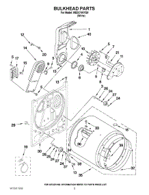 03 - Bulkhead Parts parts for Maytag Dryer MEDC100YQ0 / from AppliancePartsPros.com