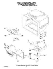 02 - Freezer Liner Parts parts for Maytag Refrigerator MBL1953XES2 / from AppliancePartsPros.com