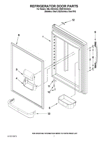 05 - Refrigerator Door Parts parts for Maytag Refrigerator MBL1953XES2 / from AppliancePartsPros.com
