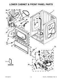 02 - Lower Cabinet & Front Panel Parts parts for Maytag Dryer MLG24PDAWW3 / from AppliancePartsPros.com