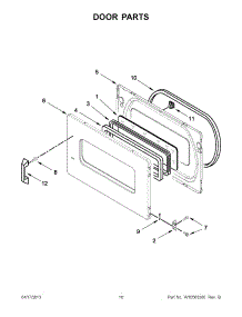 05 - Door Parts parts for Maytag Dryer MLG24PDAWW3 / from AppliancePartsPros.com