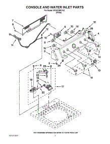 02 - Console And Water Inlet Parts parts for Maytag Washer MVWC450XW2 / from AppliancePartsPros.com