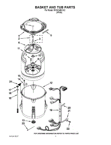 03 - Basket And Tub Parts parts for Maytag Washer MVWC450XW2 / from AppliancePartsPros.com