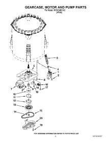 04 - Gearcase, Motor And Pump Parts parts for Maytag Washer MVWC450XW2 / from AppliancePartsPros.com