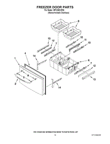 09 - Freezer Door Parts parts for Maytag Refrigerator MFI2269VEM6 / from AppliancePartsPros.com