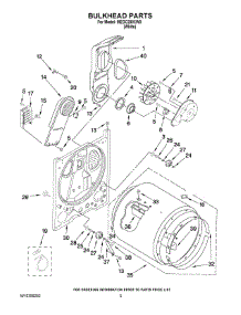 03 - Bulkhead Parts parts for Maytag Dryer MEDC200XW0 / from AppliancePartsPros.com
