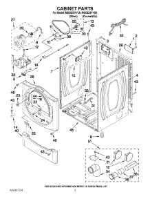 02 - Cabinet Parts parts for Maytag Dryer MGDE251YG0 / from AppliancePartsPros.com