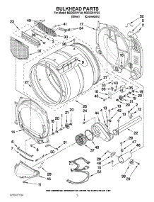 03 - Bulkhead Parts parts for Maytag Dryer MGDE251YG0 / from AppliancePartsPros.com