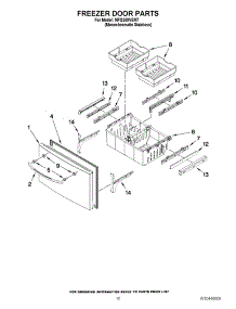 09 - Freezer Door Parts parts for Maytag Refrigerator MFI2269VEM7 / from AppliancePartsPros.com