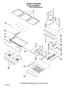 03 - Shelf Parts parts for Maytag Refrigerator MFI2269VEM8 / from AppliancePartsPros.com