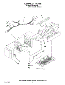 05 - Icemaker Parts parts for Maytag Refrigerator MFI2269VEM8 / from AppliancePartsPros.com