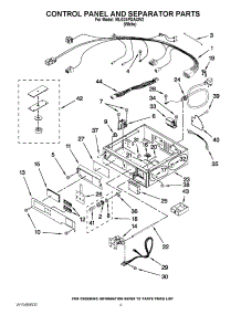 02 - Control Panel And Separator Parts parts for Maytag Dryer MLG24PDAXW2 / from AppliancePartsPros.com