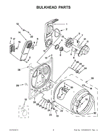 03 - Bulkhead Parts parts for Maytag Dryer MEDC200XW3 / from AppliancePartsPros.com