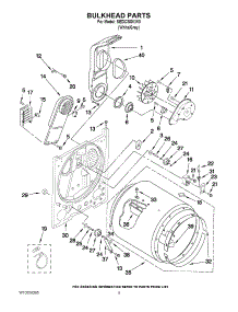 03 - Bulkhead Parts parts for Maytag Dryer MEDC300XW0 / from AppliancePartsPros.com