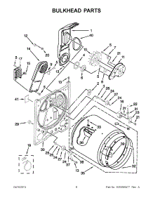 03 - Bulkhead Parts parts for Maytag Dryer MEDC300XW1 / from AppliancePartsPros.com