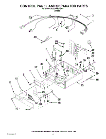 02 - Control Panel And Separator Parts parts for Maytag Dryer MLG24PNAGW1 / from AppliancePartsPros.com