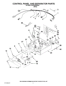 02 - Control Panel And Separator Parts parts for Maytag Dryer MLG24PNAGW2 / from AppliancePartsPros.com