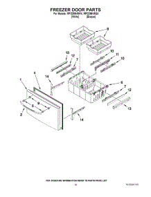 09 - Freezer Door Parts parts for Maytag Refrigerator MFI2269VEQ4 / from AppliancePartsPros.com