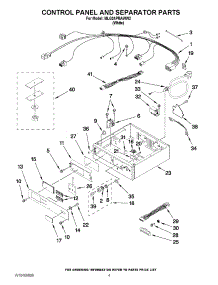 02 - Control Panel And Separator Parts parts for Maytag Dryer MLG24PRAWW2 / from AppliancePartsPros.com
