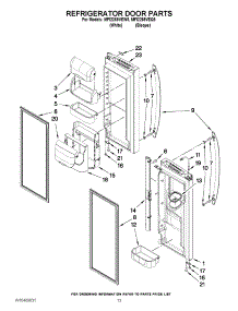 07 - Refrigerator Door Parts parts for Maytag Refrigerator MFI2269VEQ5 / from AppliancePartsPros.com