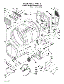 03 - Bulkhead Parts parts for Maytag Dryer MGDE301YG0 / from AppliancePartsPros.com