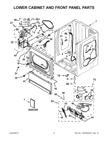 02 - Lower Cabinet And Front Panel Parts parts for Maytag Dryer MLG24PRAWW3 / from AppliancePartsPros.com