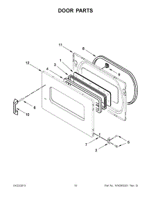 05 - Door Parts parts for Maytag Dryer MLG24PRAWW3 / from AppliancePartsPros.com