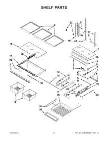 03 - Shelf Parts parts for Maytag Refrigerator MFI2269VEQ7 / from AppliancePartsPros.com