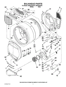 03 - Bulkhead Parts parts for Maytag Dryer MGDE400XR1 / from AppliancePartsPros.com