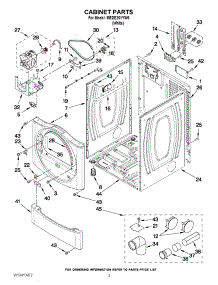 02 - Cabinet Parts parts for Maytag Dryer MEDE201YW0 / from AppliancePartsPros.com