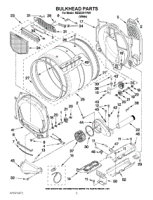 03 - Bulkhead Parts parts for Maytag Dryer MEDE201YW0 / from AppliancePartsPros.com