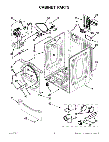 02 - Cabinet Parts parts for Maytag Dryer MEDE201YW1 / from AppliancePartsPros.com