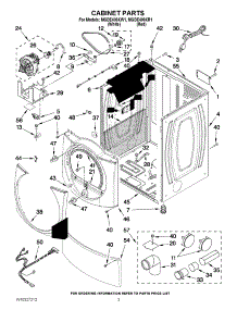 02 - Cabinet Parts parts for Maytag Dryer MGDE400XW1 / from AppliancePartsPros.com