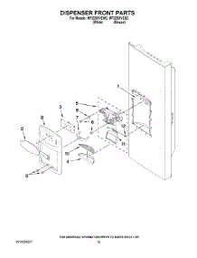 08 - Dispenser Front Parts parts for Maytag Refrigerator MFI2269VEW2 / from AppliancePartsPros.com