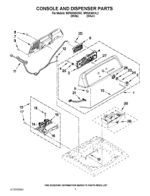 02 - Console And Dispenser Parts parts for Maytag Washer MVWX500XL2 / from AppliancePartsPros.com