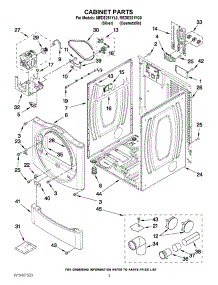 02 - Cabinet Parts parts for Maytag Dryer MEDE251YG0 / from AppliancePartsPros.com