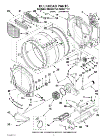 03 - Bulkhead Parts parts for Maytag Dryer MEDE251YG0 / from AppliancePartsPros.com