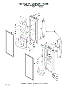 07 - Refrigerator Door Parts parts for Maytag Refrigerator MFI2269VEW3 / from AppliancePartsPros.com